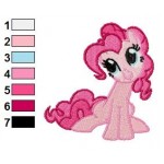 Pinkie Pie My Little Pony Embroidery Design 03